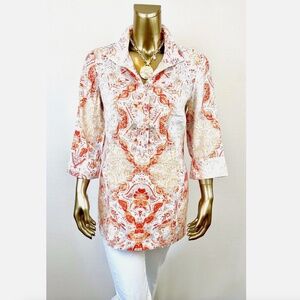*NWT CLOSING SALE - CHICO'S $99 SIZE-2 100% LINEN TUNIC (L)